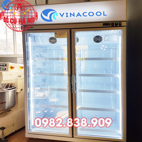 tủ mát siêu thị 2 cánh kính vinacool 2