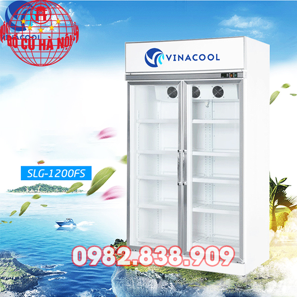 tủ mát siêu thị 2 cánh kính vinacool 1