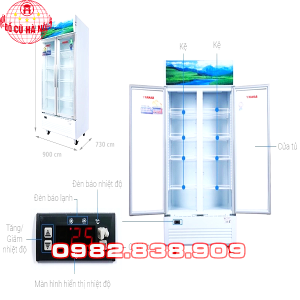 Tủ Mát 2 Cánh Sanaky VH-8009HP 800 Lít-3