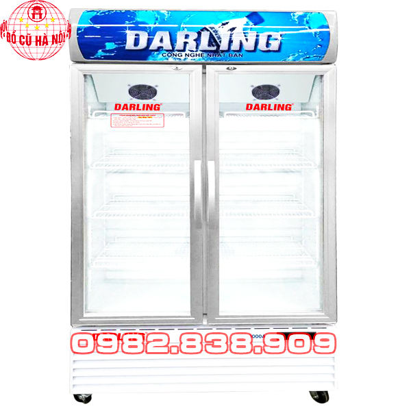 Tủ Mát 2 Cánh Darling DL-12000A2 1100L Đèn Led Cũ-2
