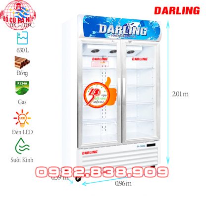 Tủ Mát 2 Cánh Darling DL-7000A-1