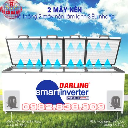 Tủ Đông Darling Inverter DMF-1779ASI 4 Cánh Thông Minh Cũ-1